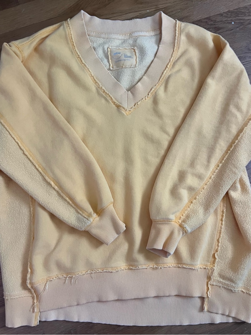 Women’s Orange V-Neck Sweatshirt